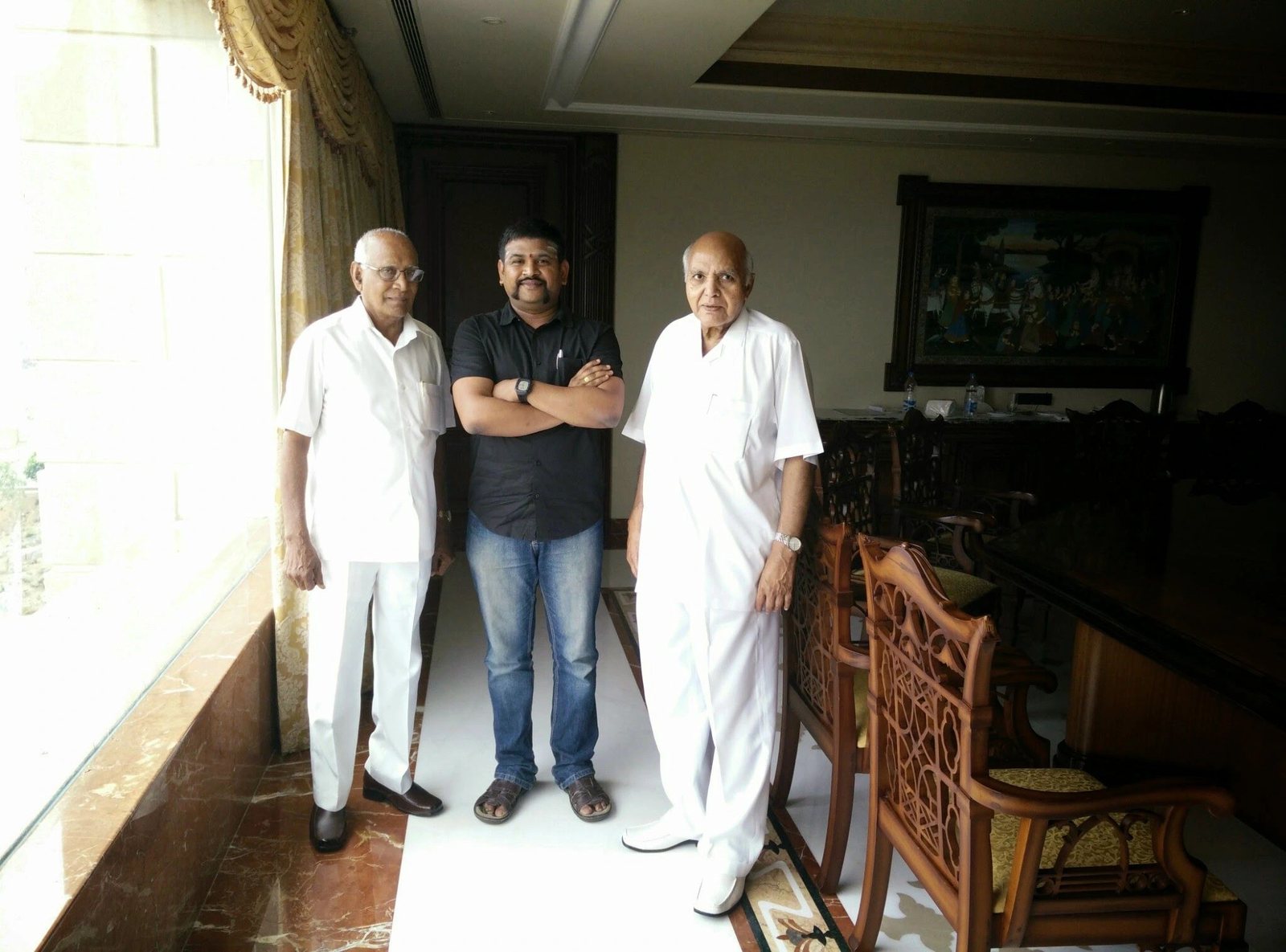 DWI.agency founder with Sri Ramoji Rao of the Eenadu Group